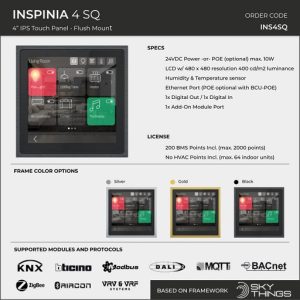 تاچ پنل هوشمند مدل Inspinia SQ 4