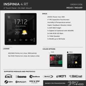 تاچ پنل هوشمند مدل Inspinia RT 4