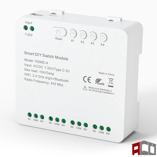 رله چهارپل تابلویی هوشمند