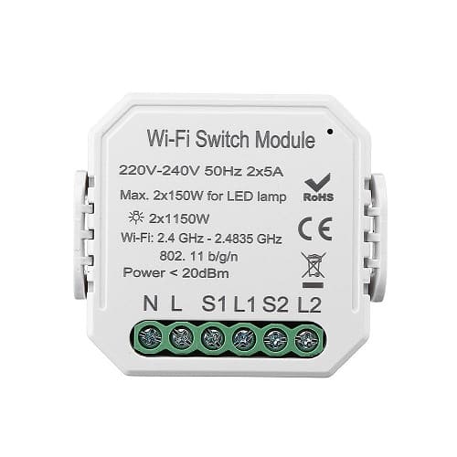 مینی رله پشت کلید Wifi